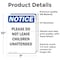 Signmission Please Do Not Leave Children Unattended, 7 in W x Rectangle, Vinyl Decal OS-2PACK-NS-D-710-V-17394 - alternate 2